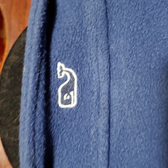 VINEYARD VINES ZIP UP FLEECE JACKET SIZE MEDIUM  BLUE AND GRAY - Picture 6 of 8